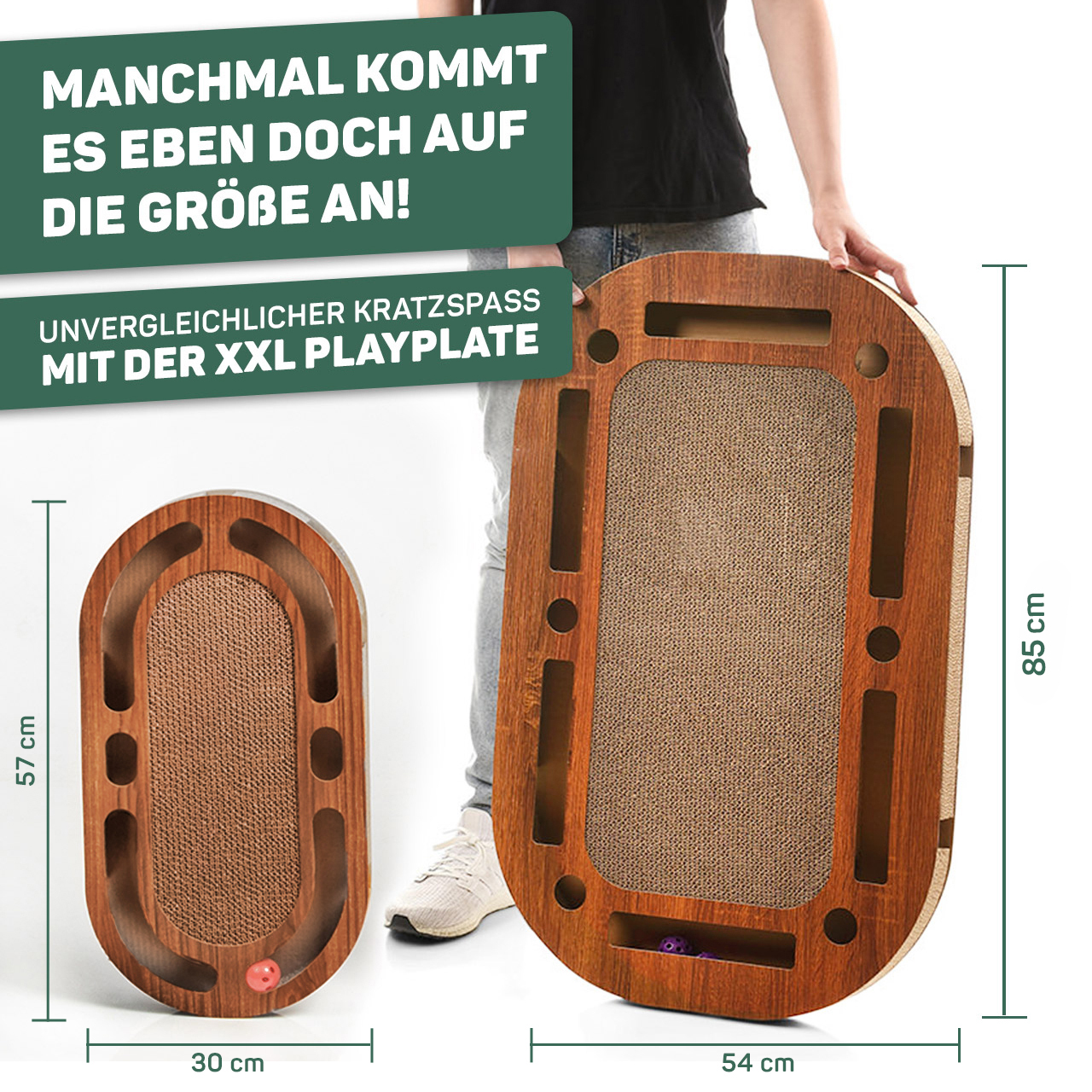 Canadian Cat Company Intelligenzspielzeug Canadian Cat Company Katzenspielplatz PlayPlate braun