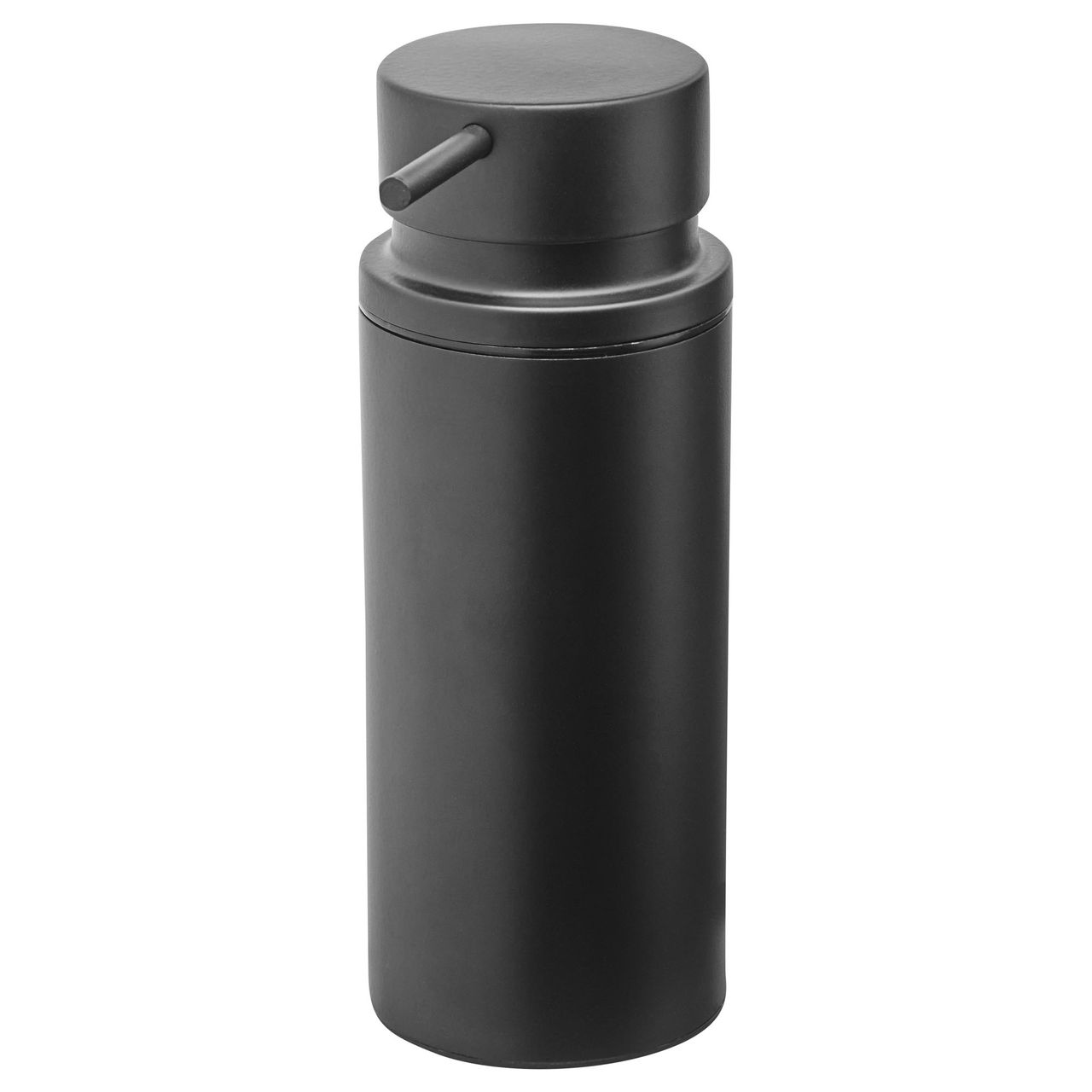 Weles AMARE Luxus Pump Seifenspender Zylinder - Schwarz, 7 x 10,5 x 13 cm, 350ml