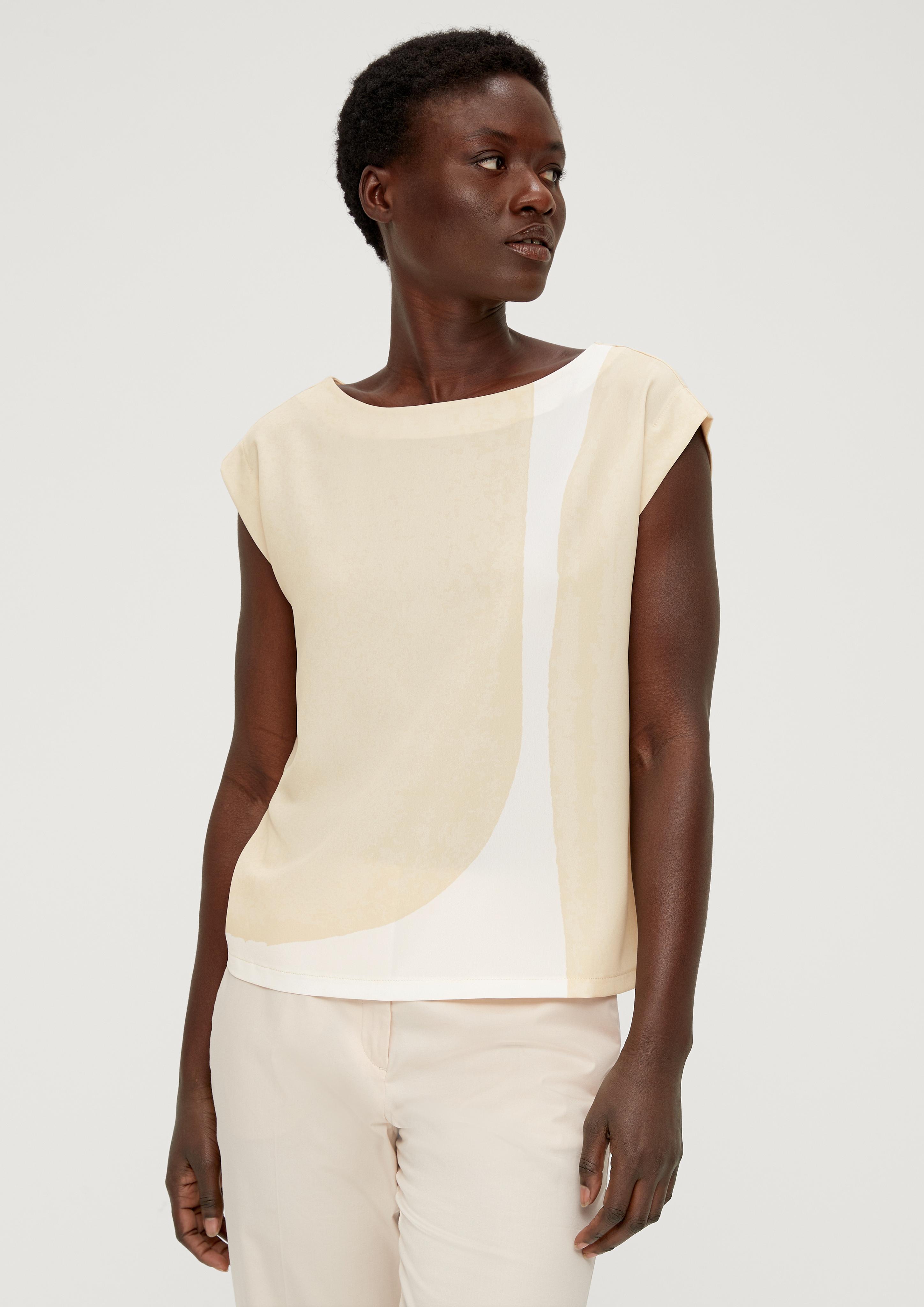 Blusenshirt im Fabricmix  2131642-10D2