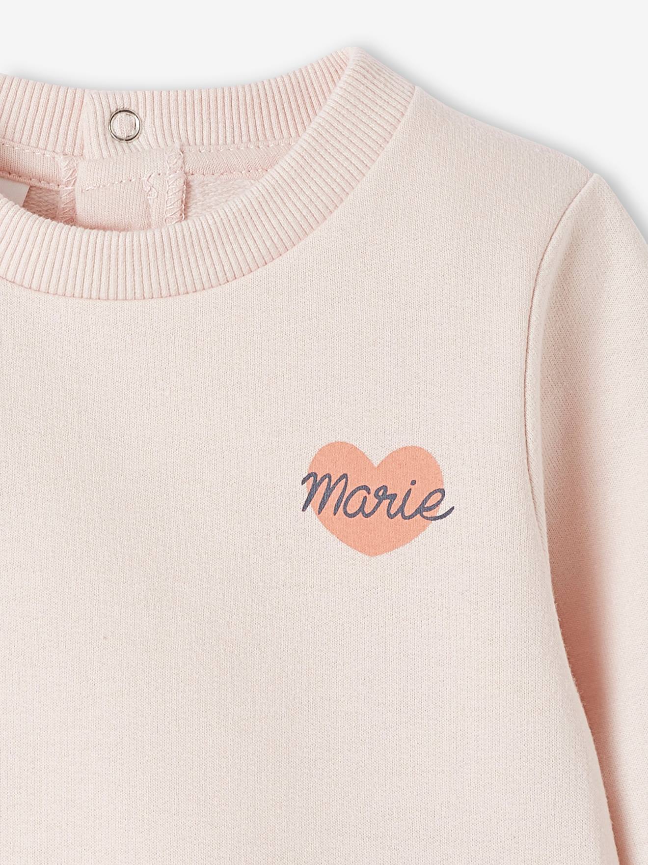 Sweat bébé DS® Marie les Aristochats mauve pâle