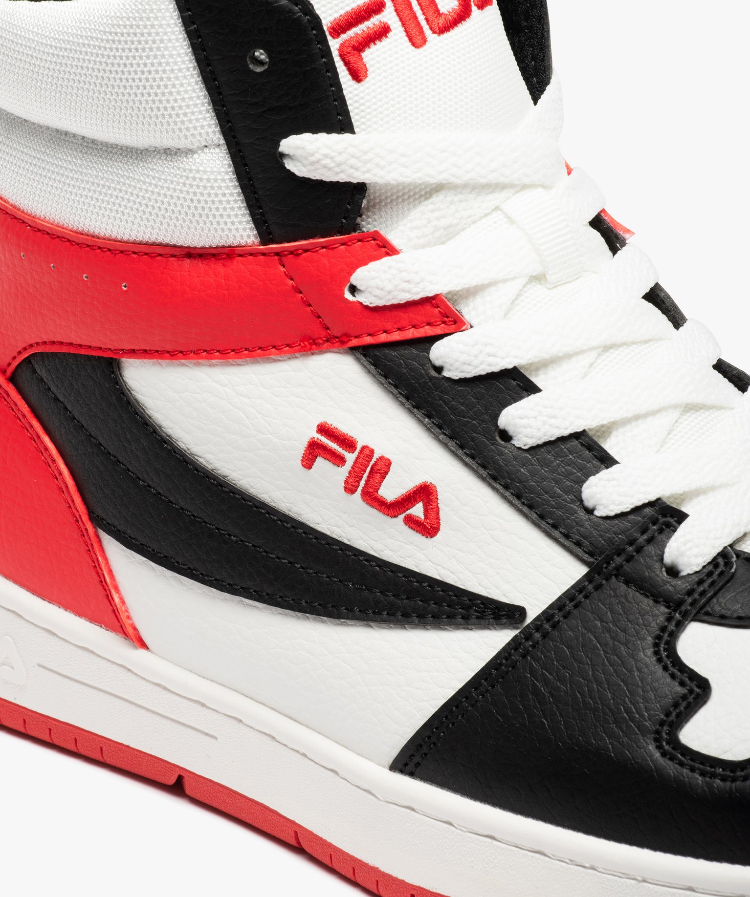 Baskets homme semi-montantes à lacets – Fila Danilo blanc | GEMO