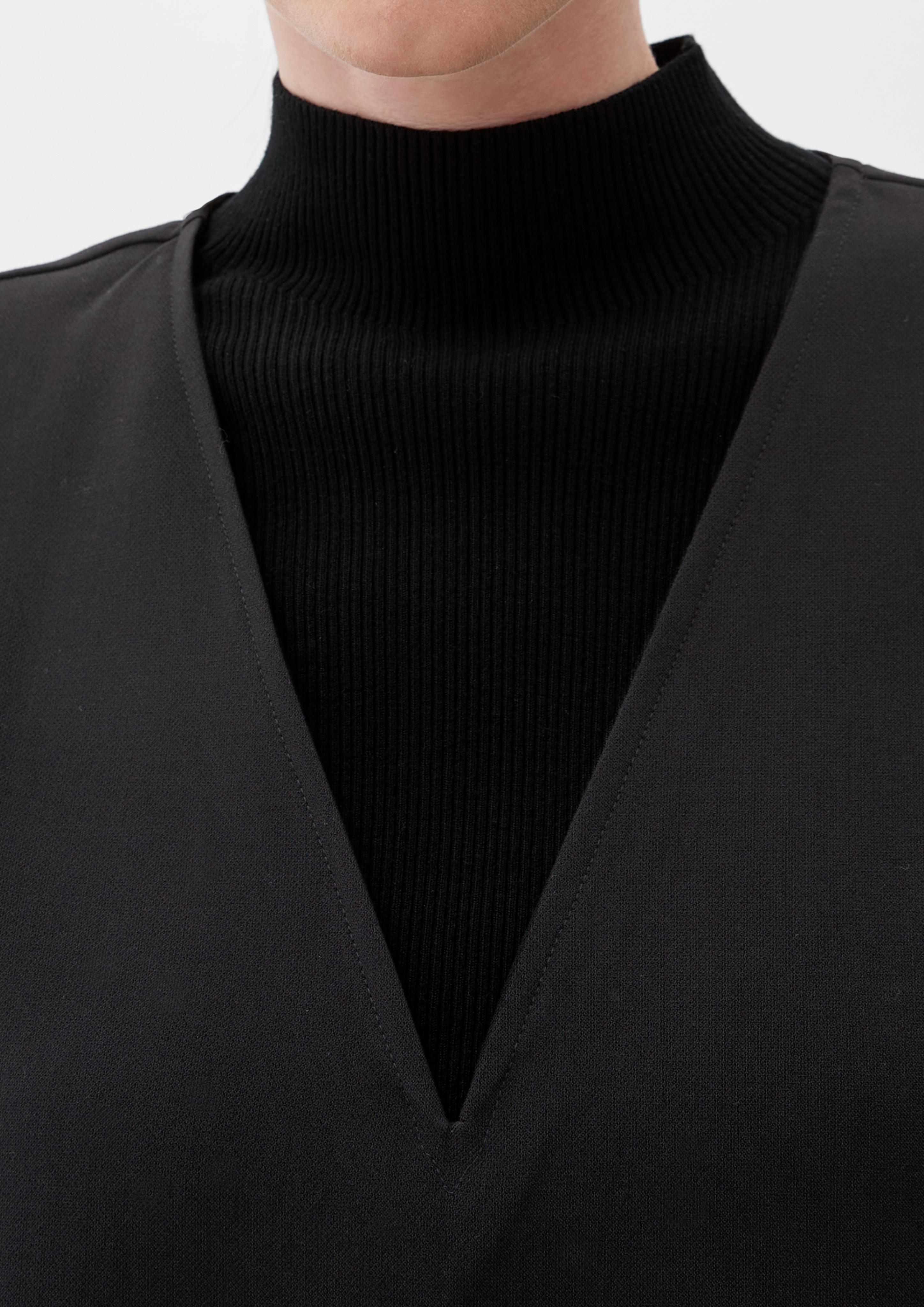Bluse mit Viskose im Layering-Look  2122127-9999