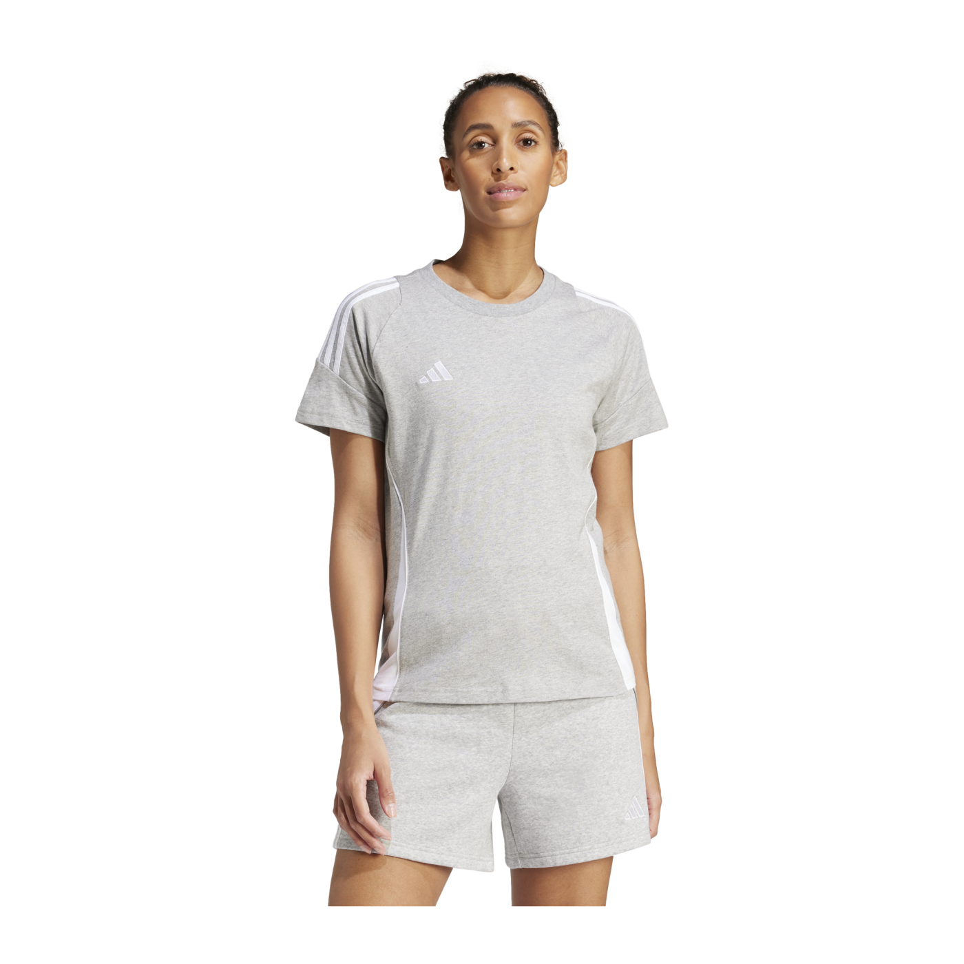 adidas Tiro 24 T-Shirt Damen Grau Weiss