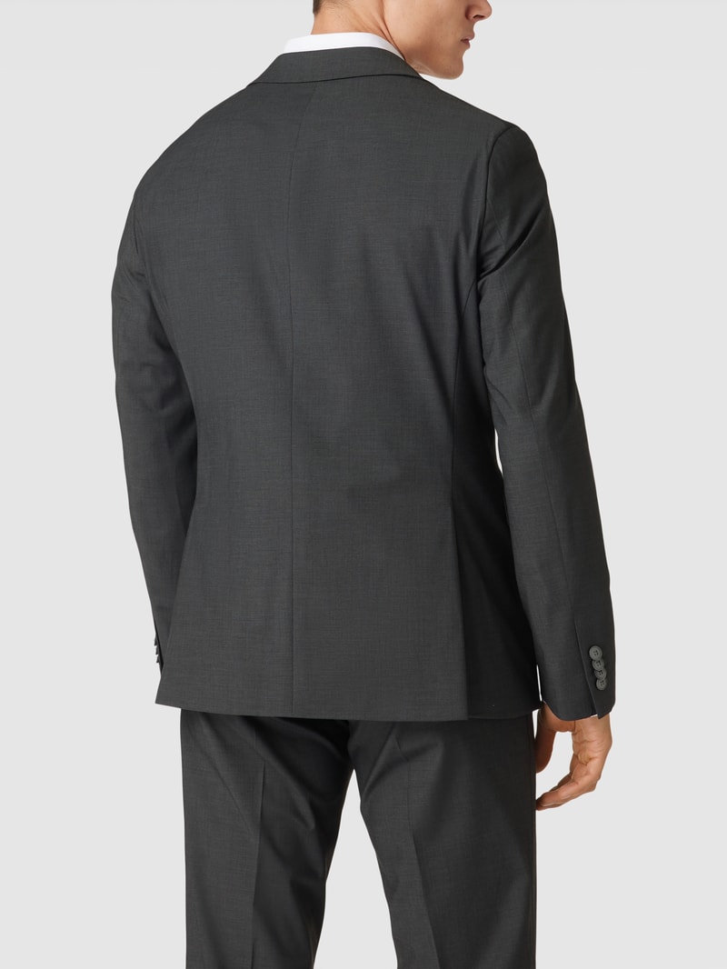 Slim Fit 2-Knopf-Sakko mit Pattentaschen in anthrazit