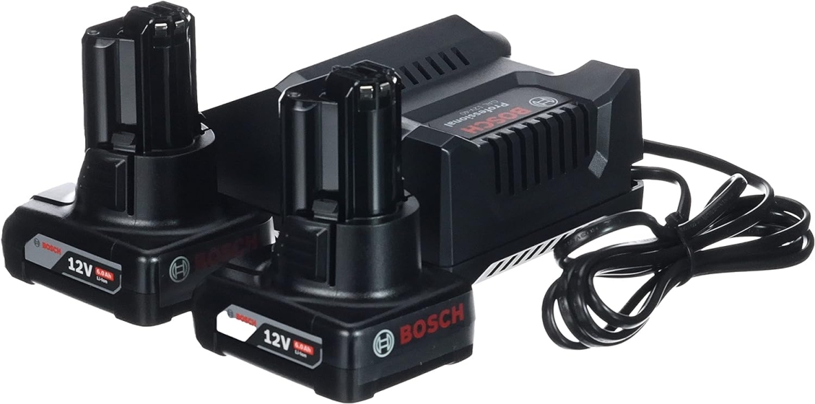 Accessoires Bosch Bleus 1600A01B20 Kit de démarrage 2 x GBA 12 V 6,0 Ah + GAL 12V-40 Professionnel