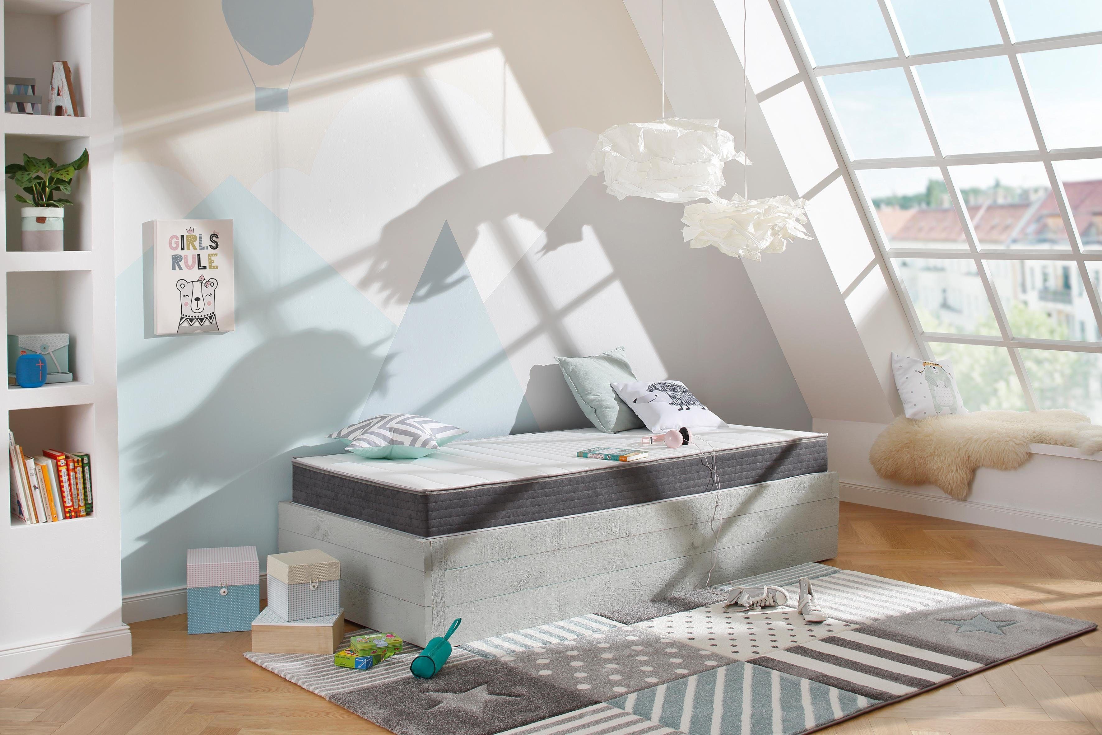 Komfortschaummatratze Universal, Lüttenhütt, 17 cm hoch, Für Youngster, Gäste- u. Boxspringbetten