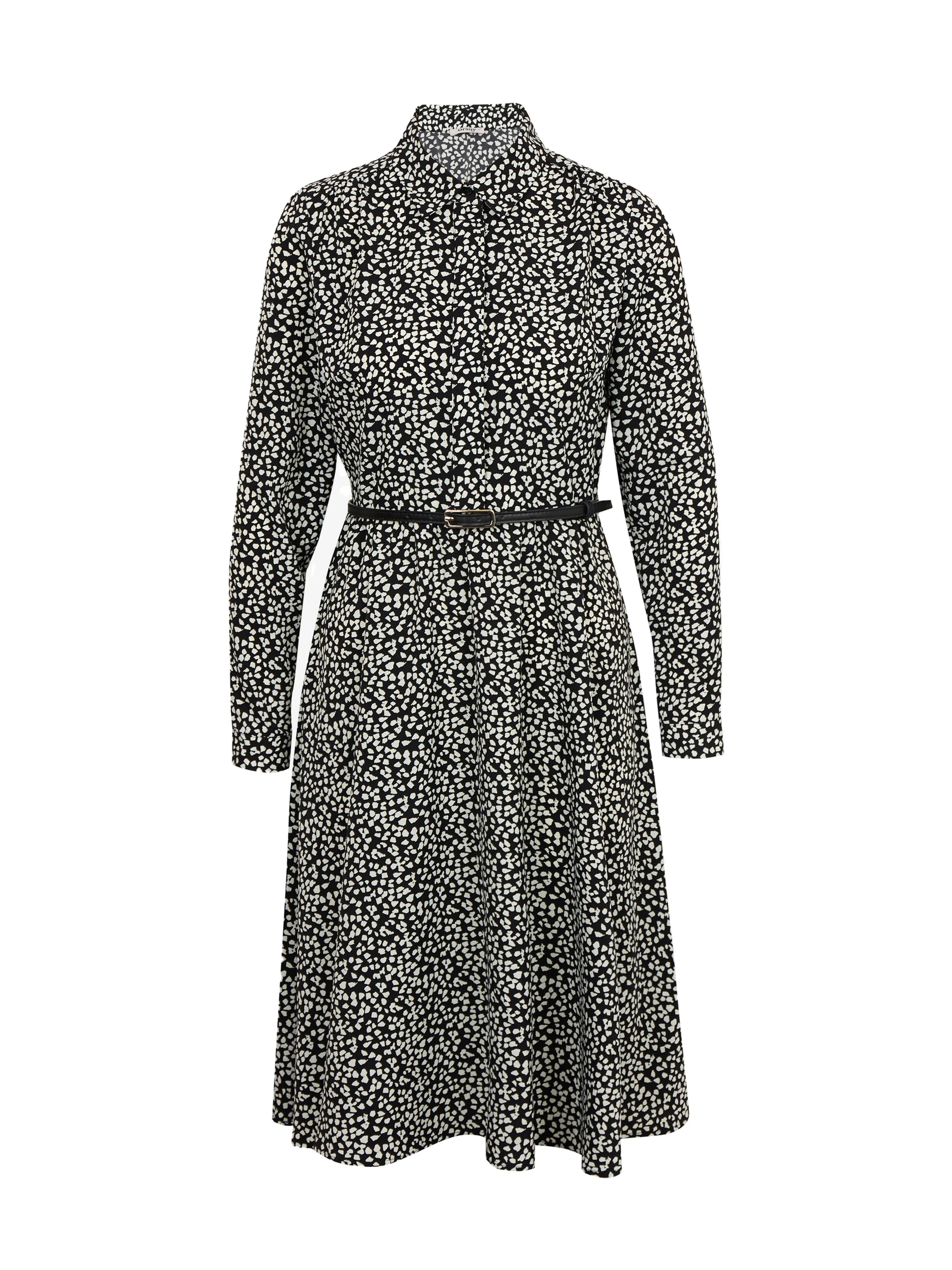 Weiß-schwarz gemustertes Damenkleid ORSAY
