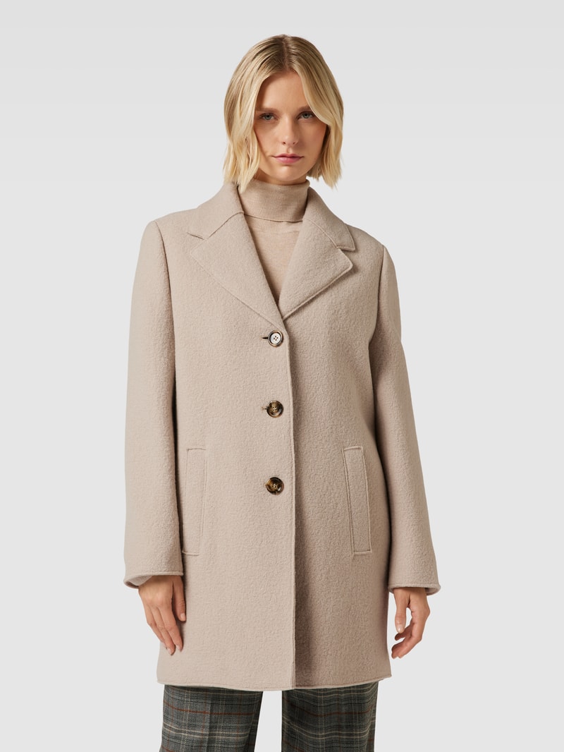 Jacke mit Knopfleiste in beige