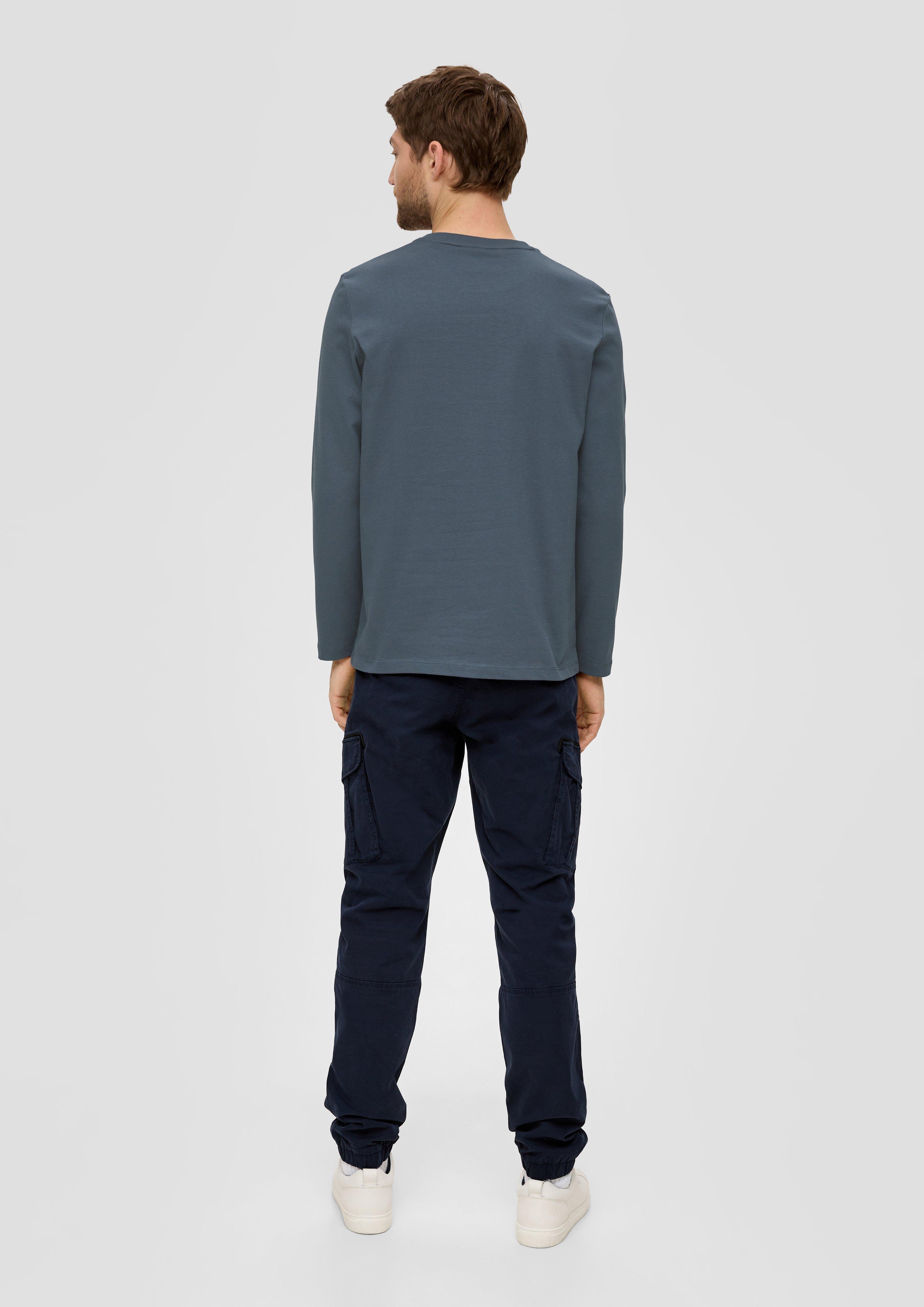 Longsleeve mit gummiertem Label-Print  2138671-57D1