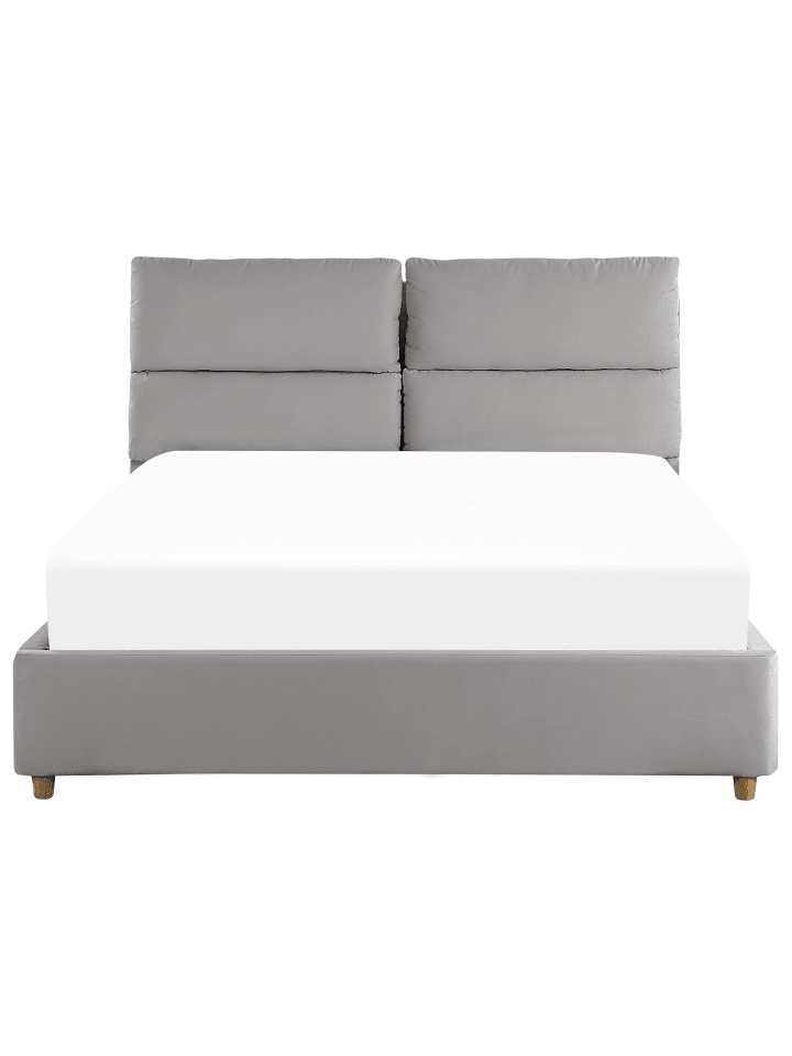 Beliani Doppelbett BATILLY in Grau - (W) 154 x (H) 105 x (L) 224 cm günstig kaufen onesize