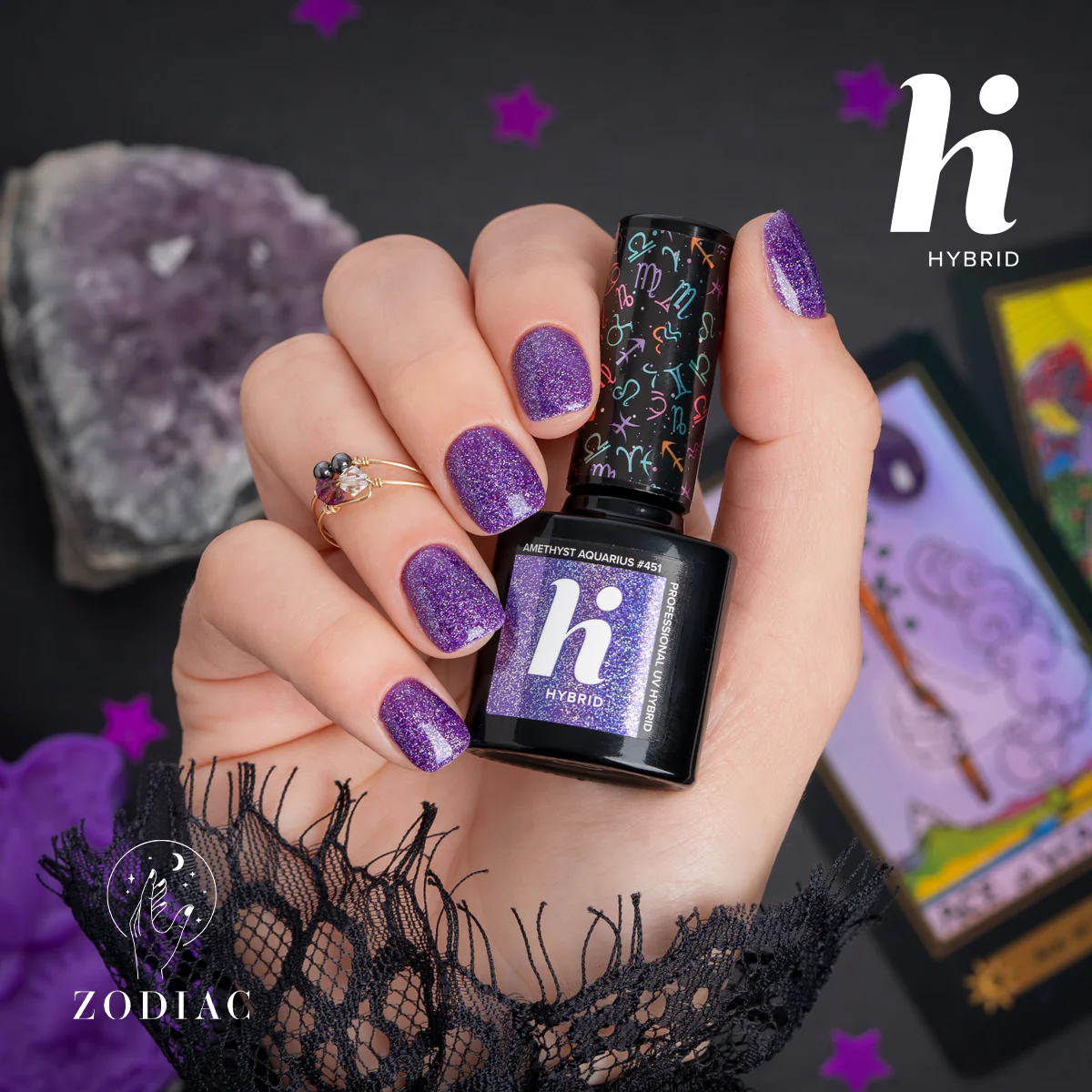 Vernis à ongles semi-permanent UV effet gel Zodiac