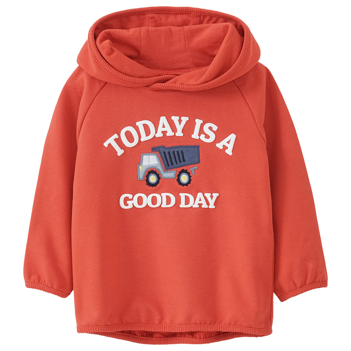 Baby Hoodie mit gummiertem Print