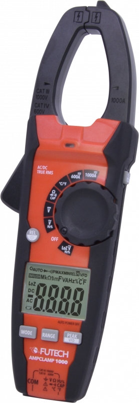 Futech 431.000 Ampclamp 1000 Cyfrowy multimetr z cęgami prądowymi