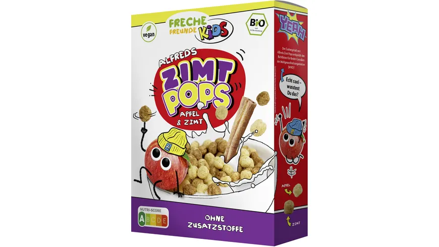 Freche Freunde Bio Alfreds Zimt Pops Apfel & Zimt 275 g