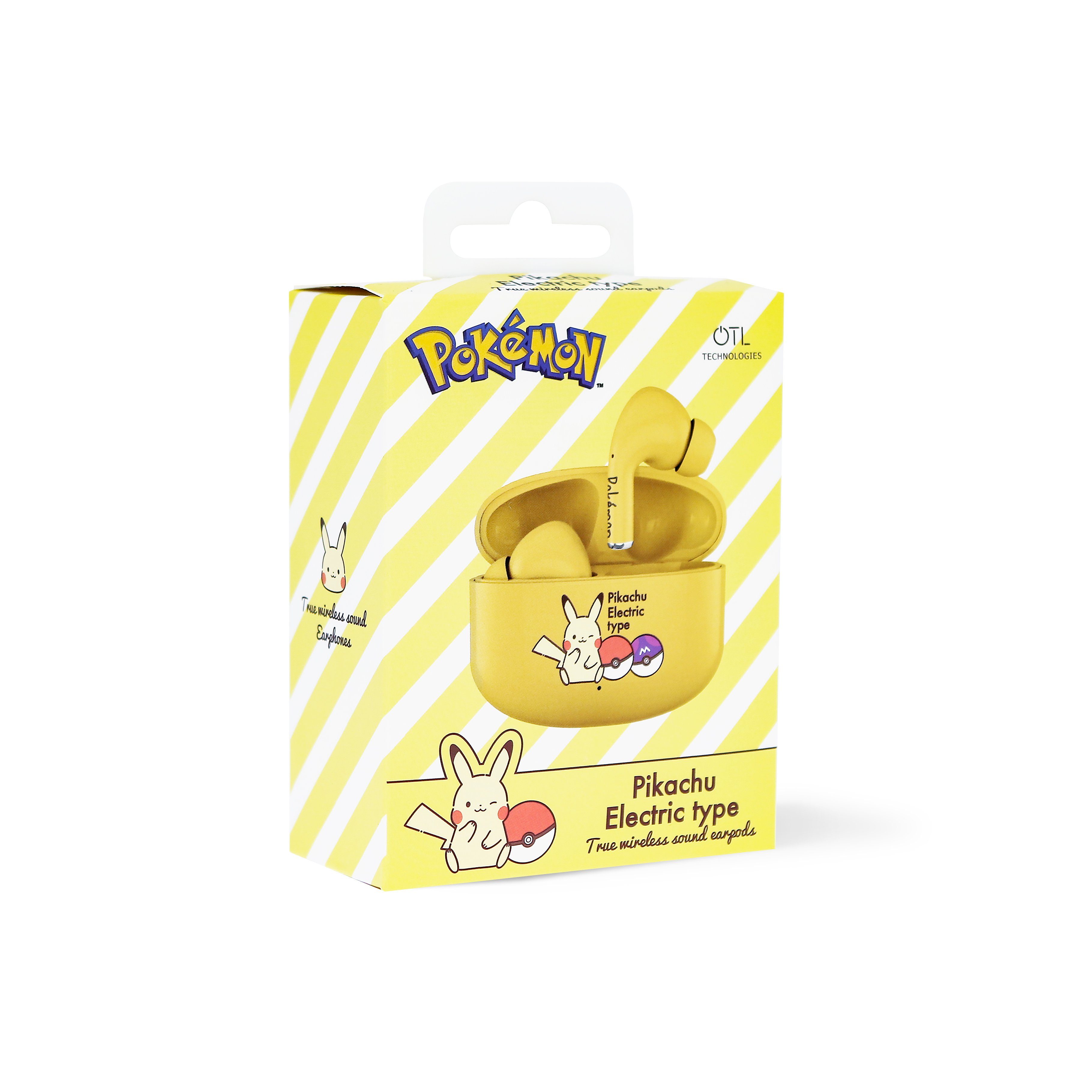OTL Pokémon Pikachu Bluetooth 5.1 Kinder-Kopfhörer mit Ladebox Bluetooth-Kopfhörer (Google Assistant, Siri, Alexa, Voice Assistant, Bluetooth, Bluetooth, True Wireless, Hochwertiger Sound, Leichtes Gewicht)