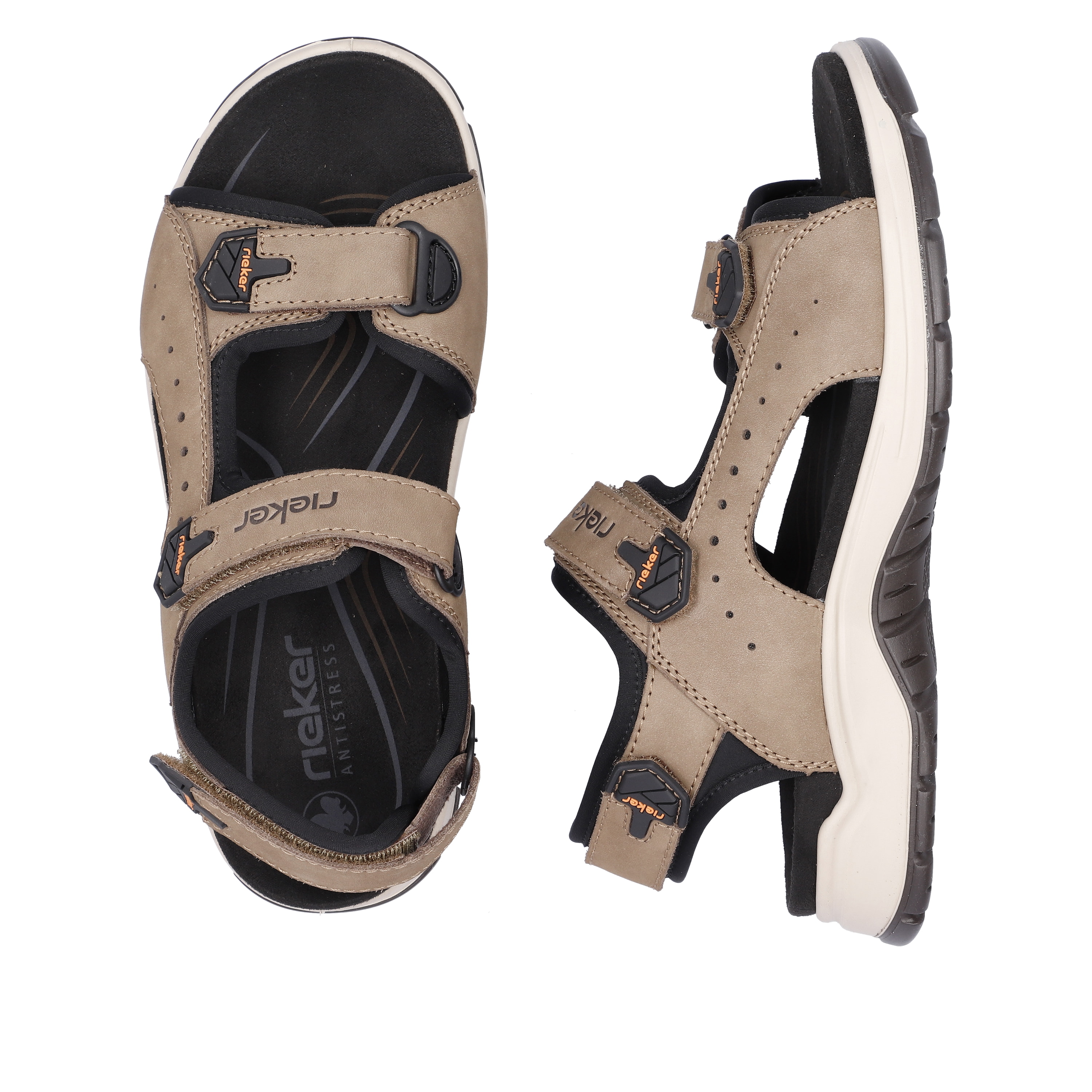 Rieker Herren Trekkingsandalen hellbraun