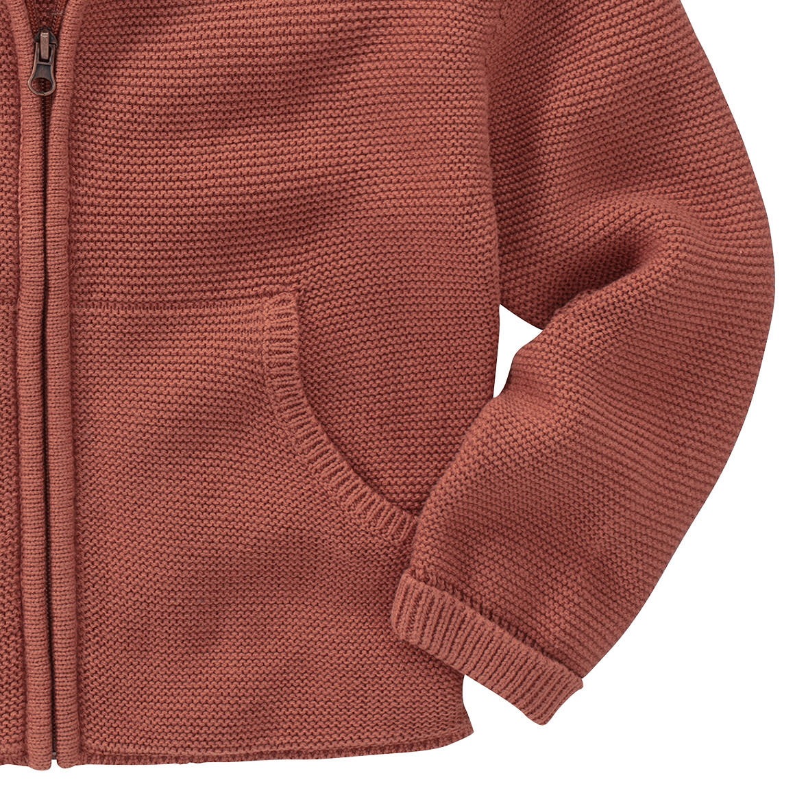 Jungen Strickjacke mit Kapuze