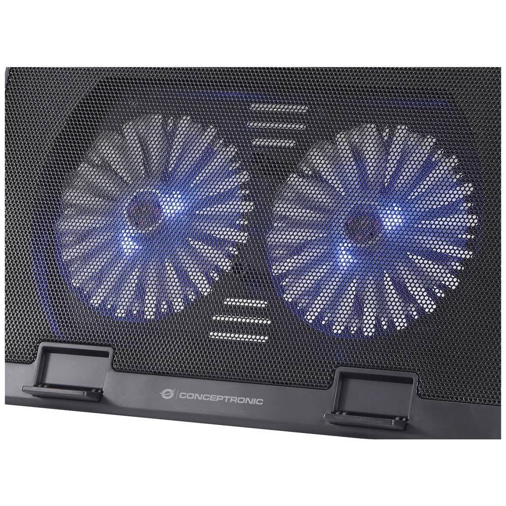 Conceptronic Laptoptisch Notebook-Kühlunterlage, 2 Lüfter