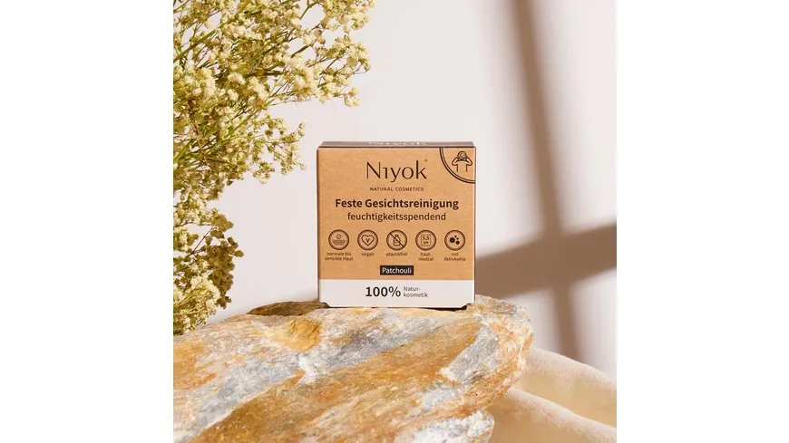 Niyok Feste Gesichtsreinigung Patchouli 80 g