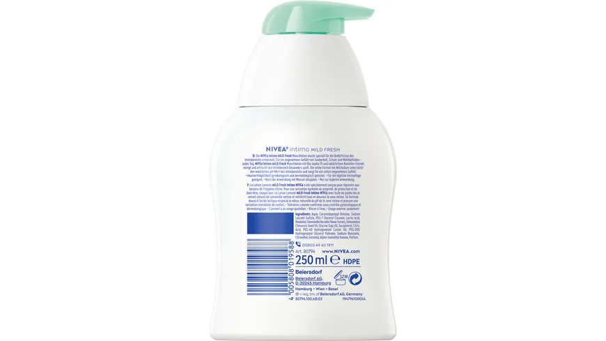 NIVEA intimo Waschlotion MILD FRESH 250 ml