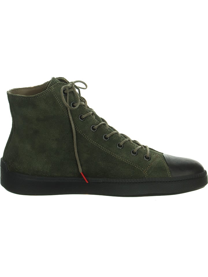 Think! Leder-Boots in Khaki günstig kaufen