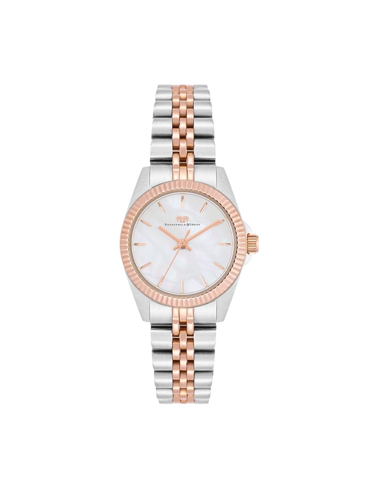Rhodenwald & Söhne Damen Quarzuhr silber/roségold Edelstahl silber/roségold in silber/roségold günstig kaufen 21 cm