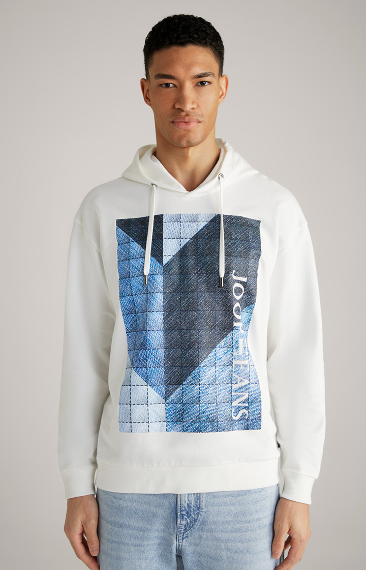 Baumwoll-Hoodie Spike in Offwhite
