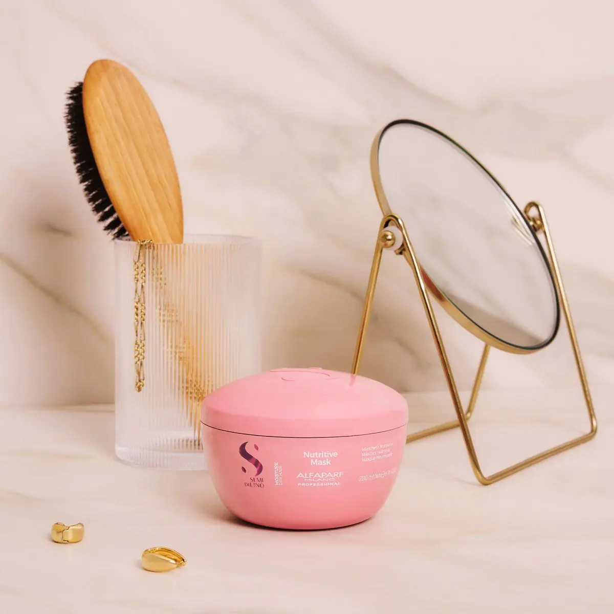 Θρεπτική μάσκα μαλλιών Alfaparf Milano Semi di Lino Moisture