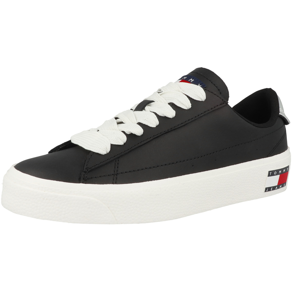 Tommy Hilfiger Tommy Jeans Vulcanized Leather Plat LC Sneaker Low schwarz