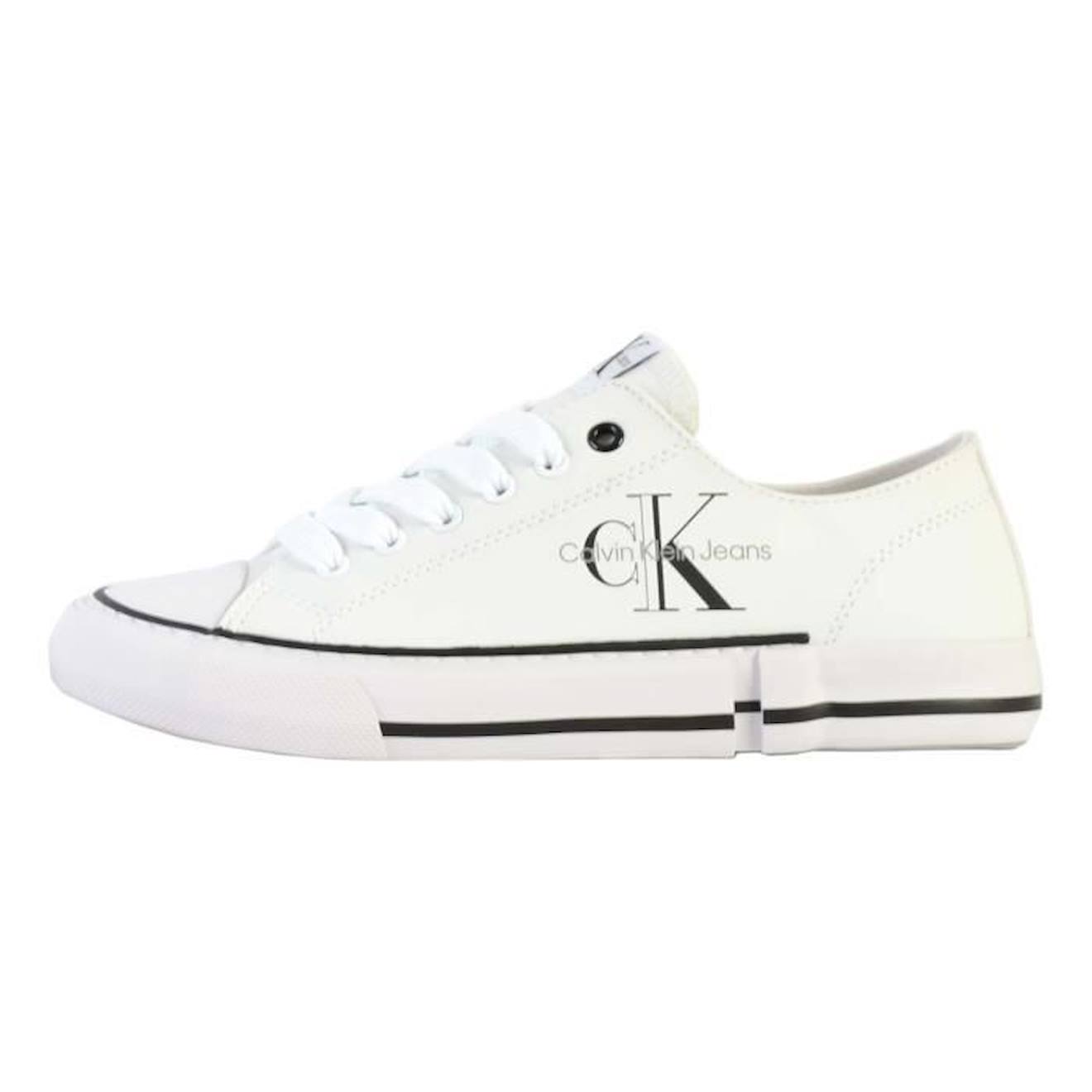 Basket à Lacets Enfant Calvin Klein Low Cut Lace-Up blanc