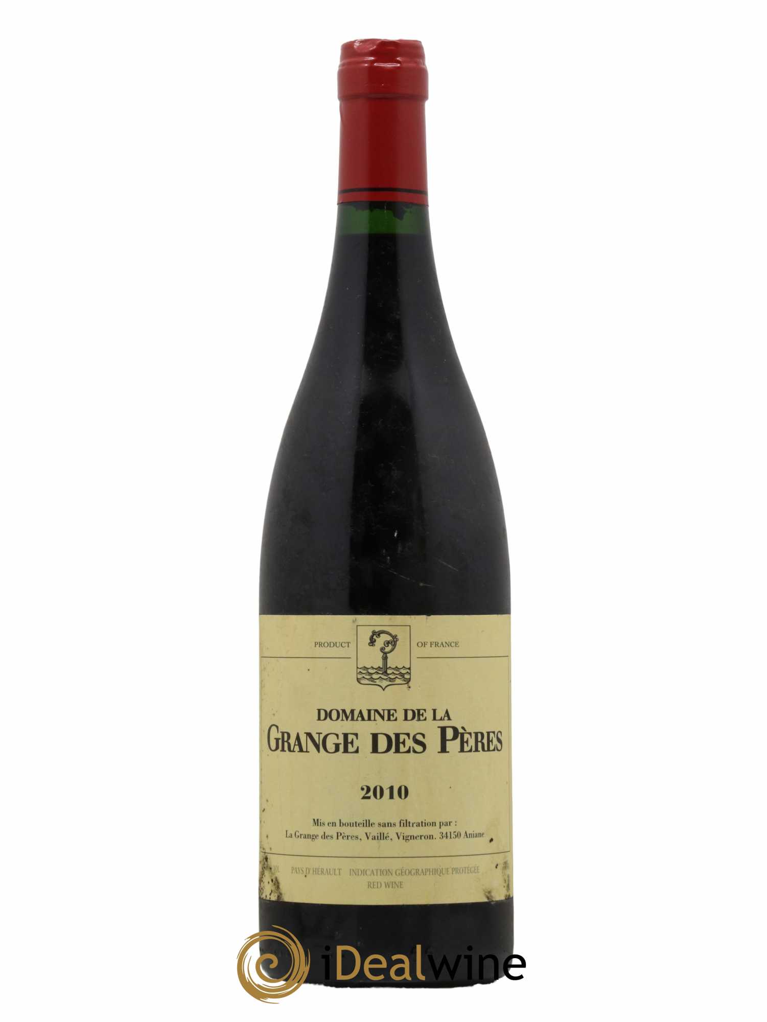 IGP Pays d'Hérault Grange des Pères Laurent Vaillé  2010 - Lot de 1 Bouteille