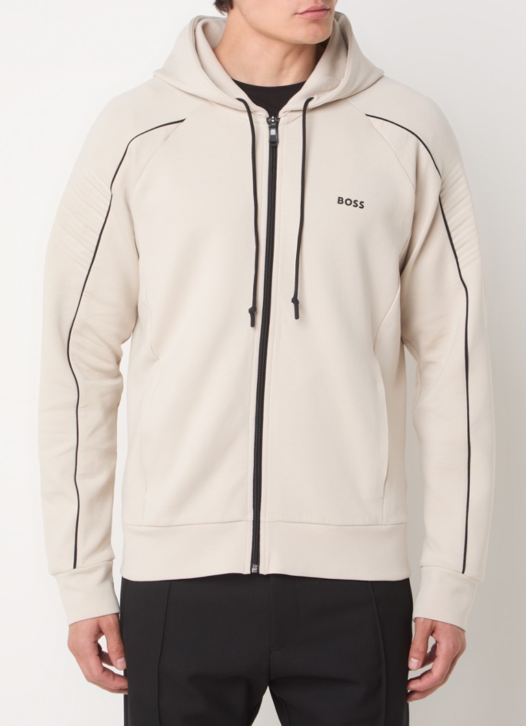 Mikina HUGO BOSS Saggy s kapucňou a logom