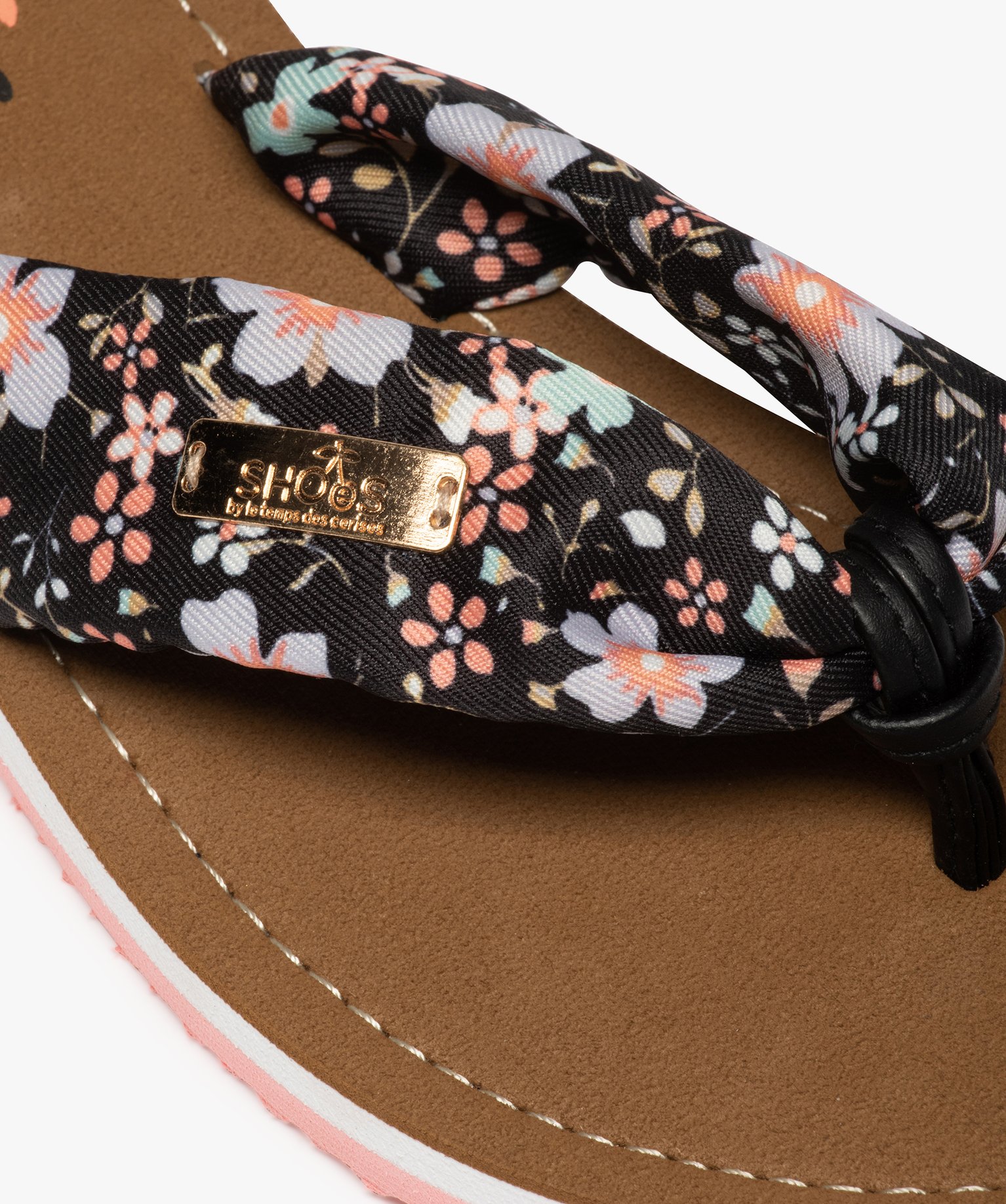 Tongs femme dessus drapé en tissu – Shoes by LTDC noir | GEMO