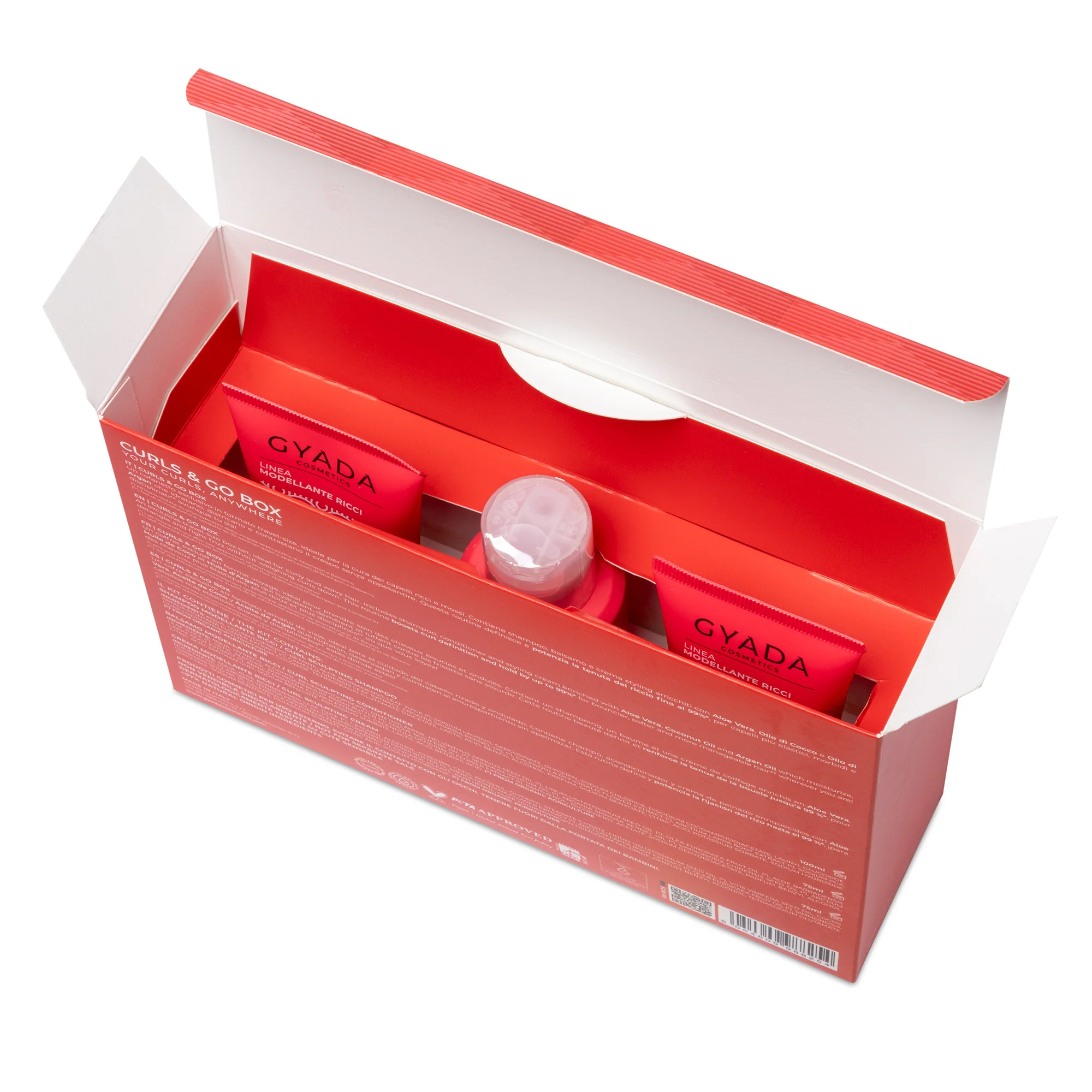 Curls & Go Box - Seturi de coafat, Balsam pentru bucle, Cremă de coafat și finisare, Șampon pentru bucle