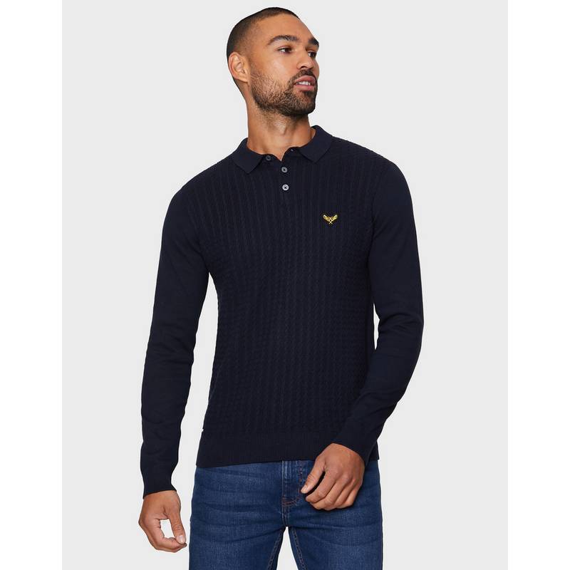 Threadbare Polo Caesar Pololangarmshirt Herren