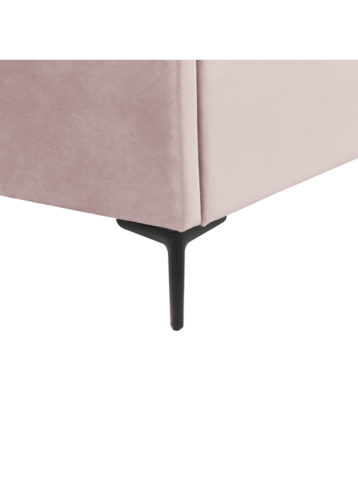 Beliani Doppelbett SEZANNE in Rosa/Schwarz - (W) 170 x (H) 142 x (L) 215 cm günstig kaufen onesize