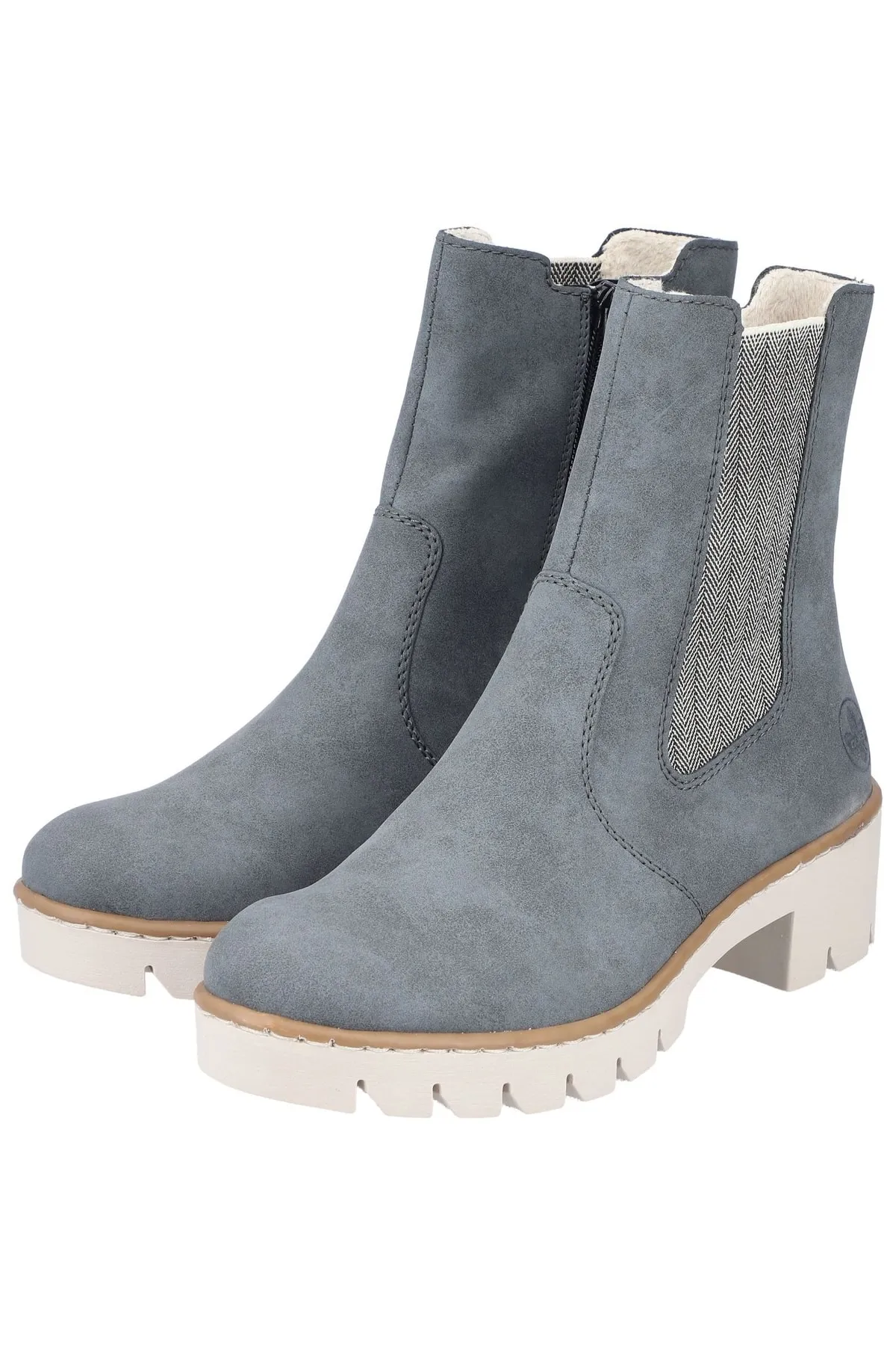 Rieker  Stiefelette - Blau - Blockabsatz