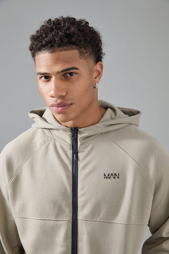 Man Active Hoodie mit Reißverschluss