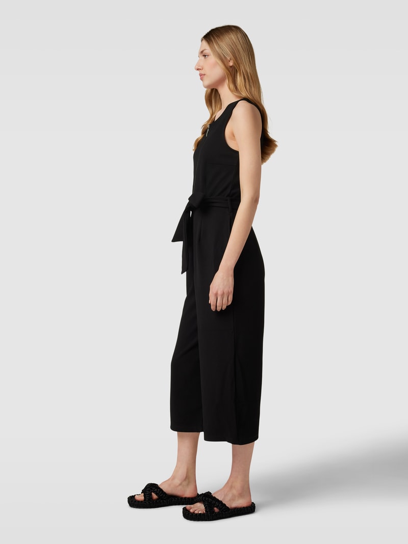Jumpsuit mit Reißverschluss in schwarz
