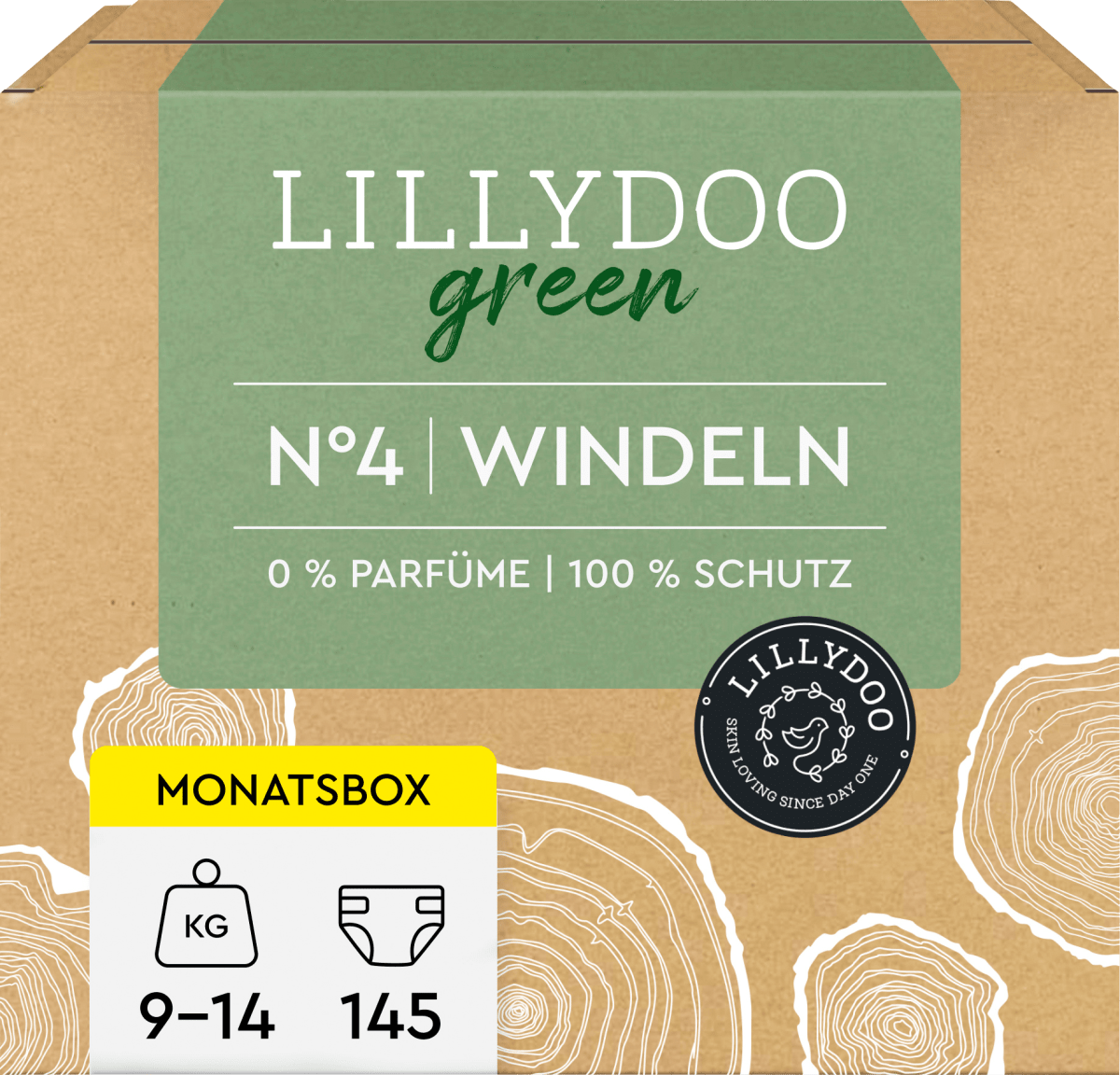 Windeln green Gr. 4 (9-14 kg), Monatsbox, 145 St