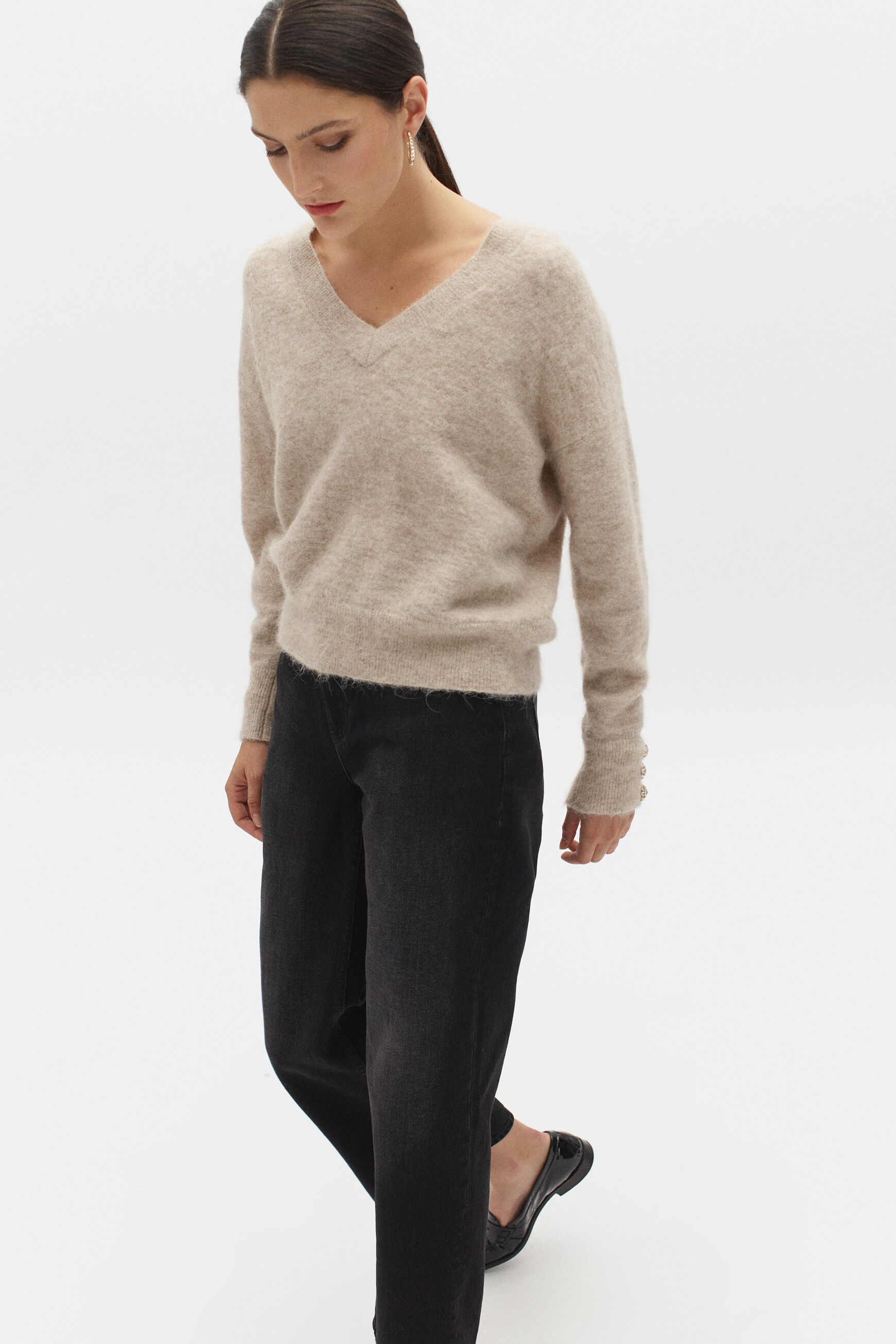 pull inna beige femme
