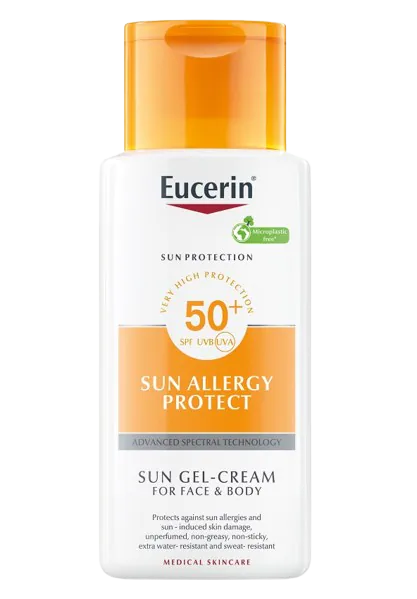 Eucerin Sun Allergy Protect beschermende gelcrème voor gezicht en lichaam SPF50+