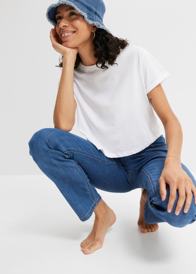 Komfort-Stretch-Jeans, Straight