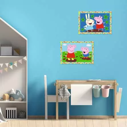 CreArt Peppa Pig - Malen nach Zahlen für Kinder ab 5 Jahren