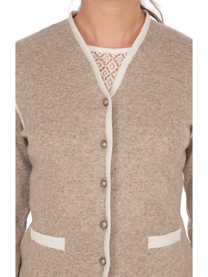 OS-Trachten Strickjacke 457019-0771 in natur günstig kaufen