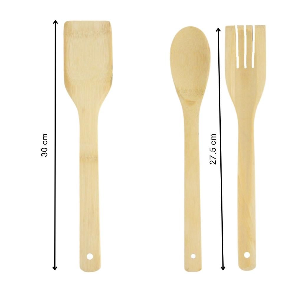 Orange85 3-teiliges Bambus Spachtelset