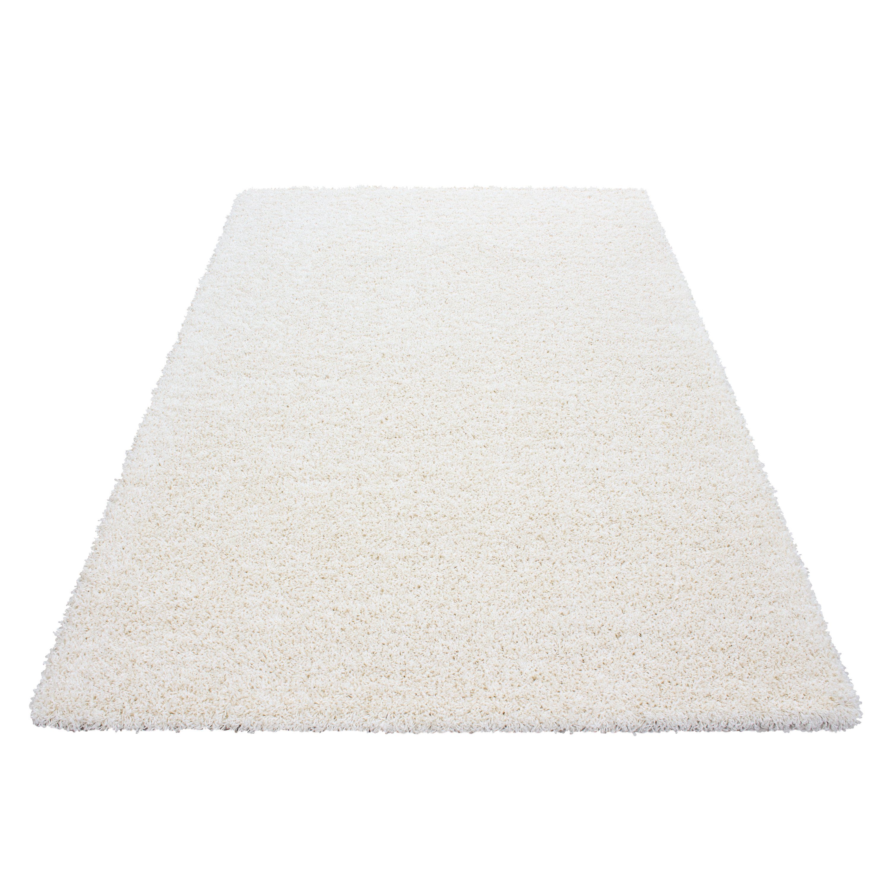 Hochflor-Teppich, Homtex, 60 x 110 cm, Wunderschöne Shaggy Teppich Hochflor Intensive Farbbrillanz