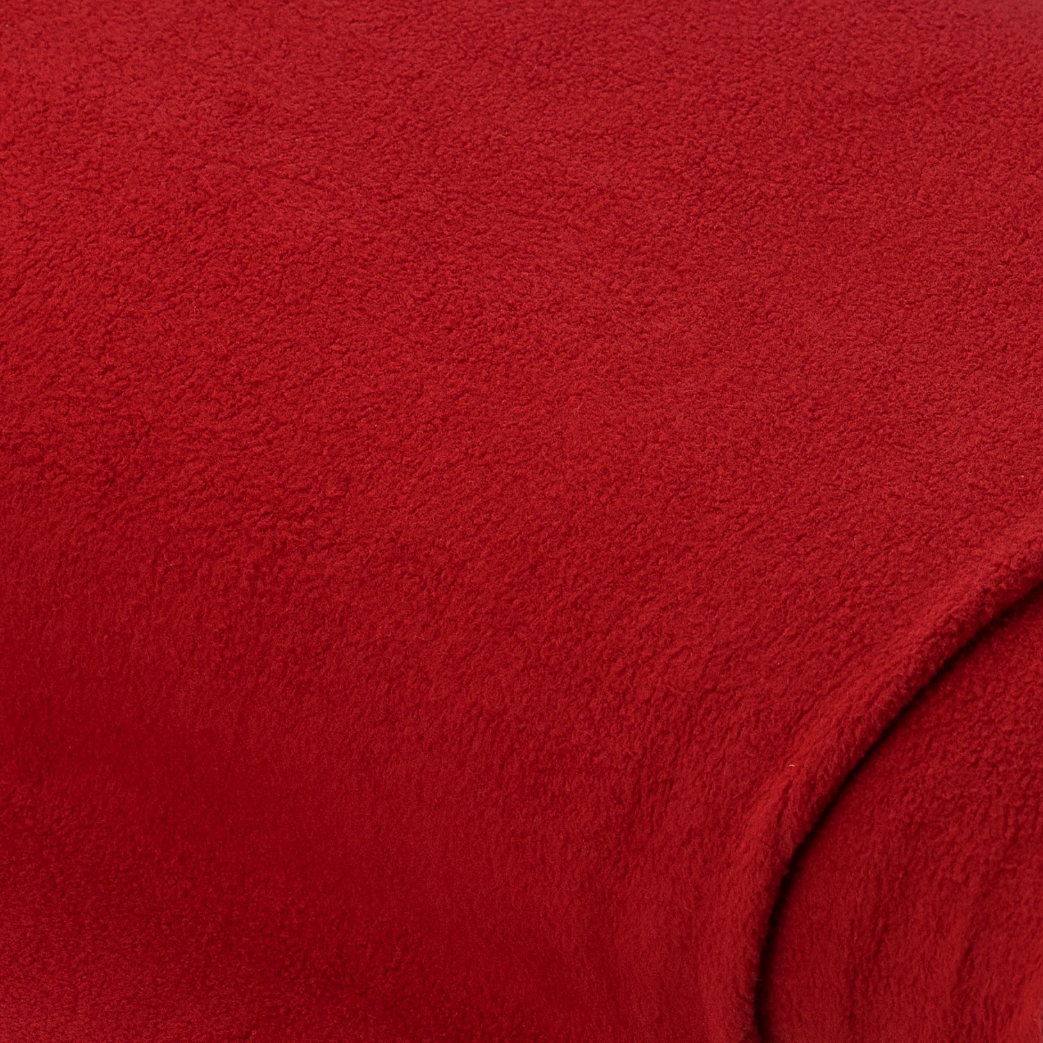 Baumwoll-Polyester-Fleece, rot