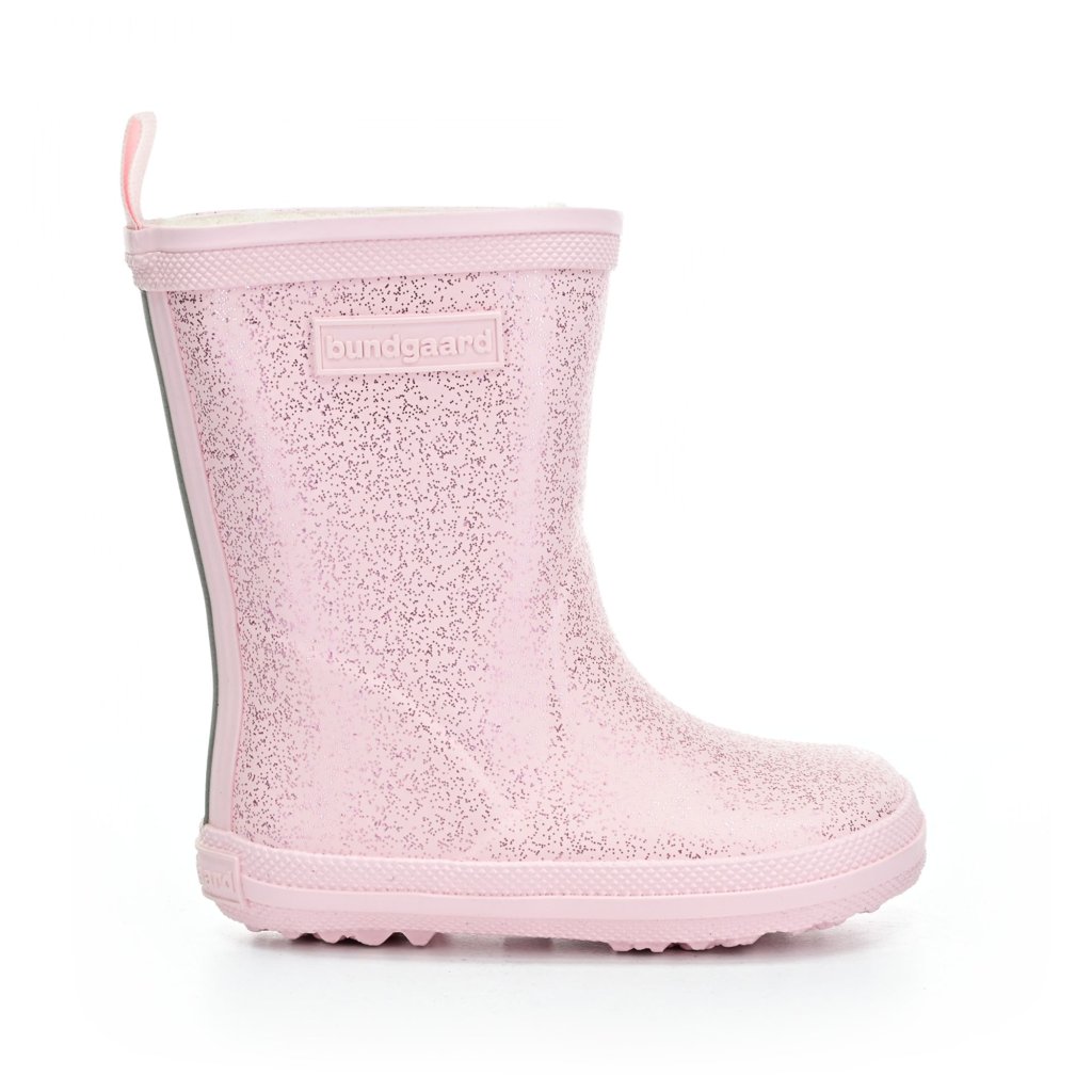 Bundgaard Charly High Warm Rose Sparkle gefütterte Barfuß Gummistiefel