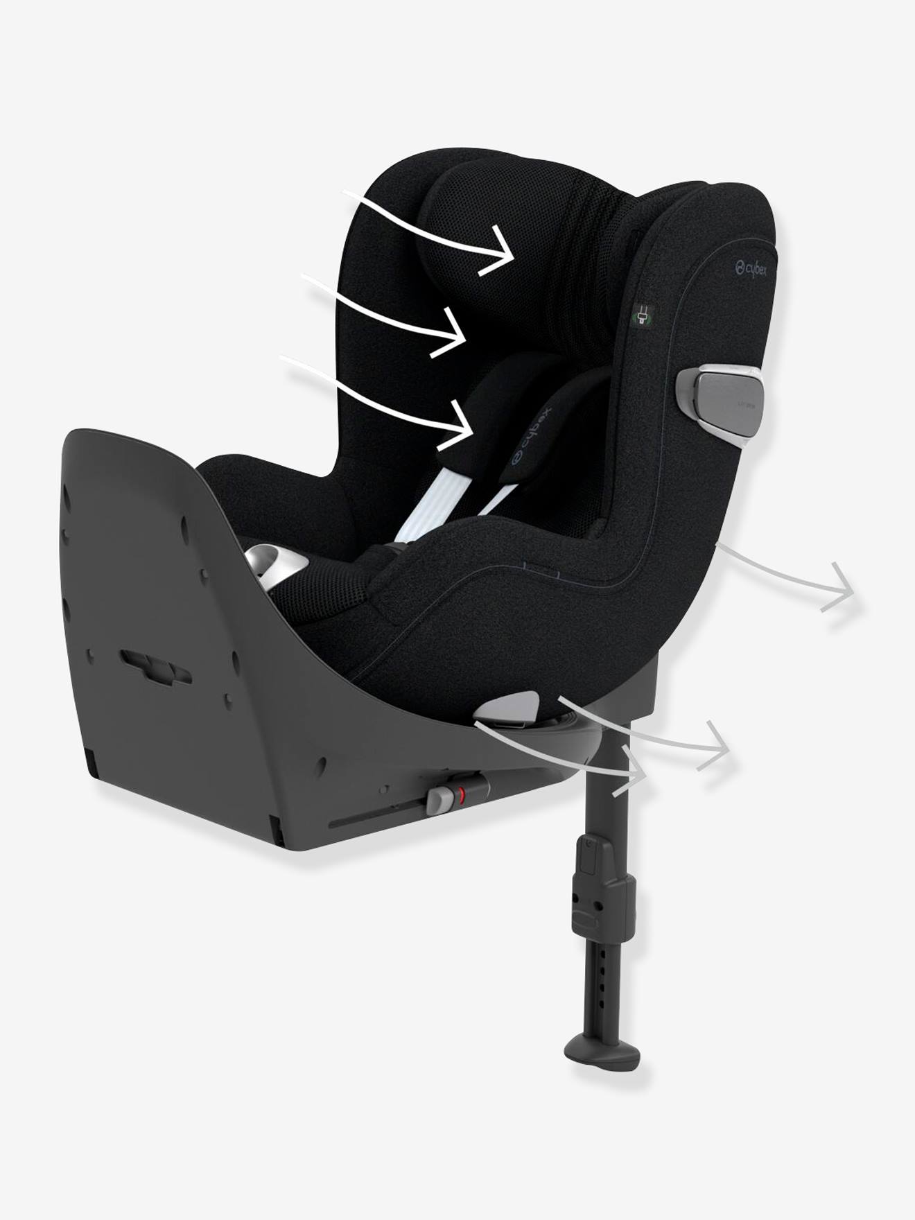 Siège-auto Sirona T i-Size Tissu Plus CYBEX sepia black